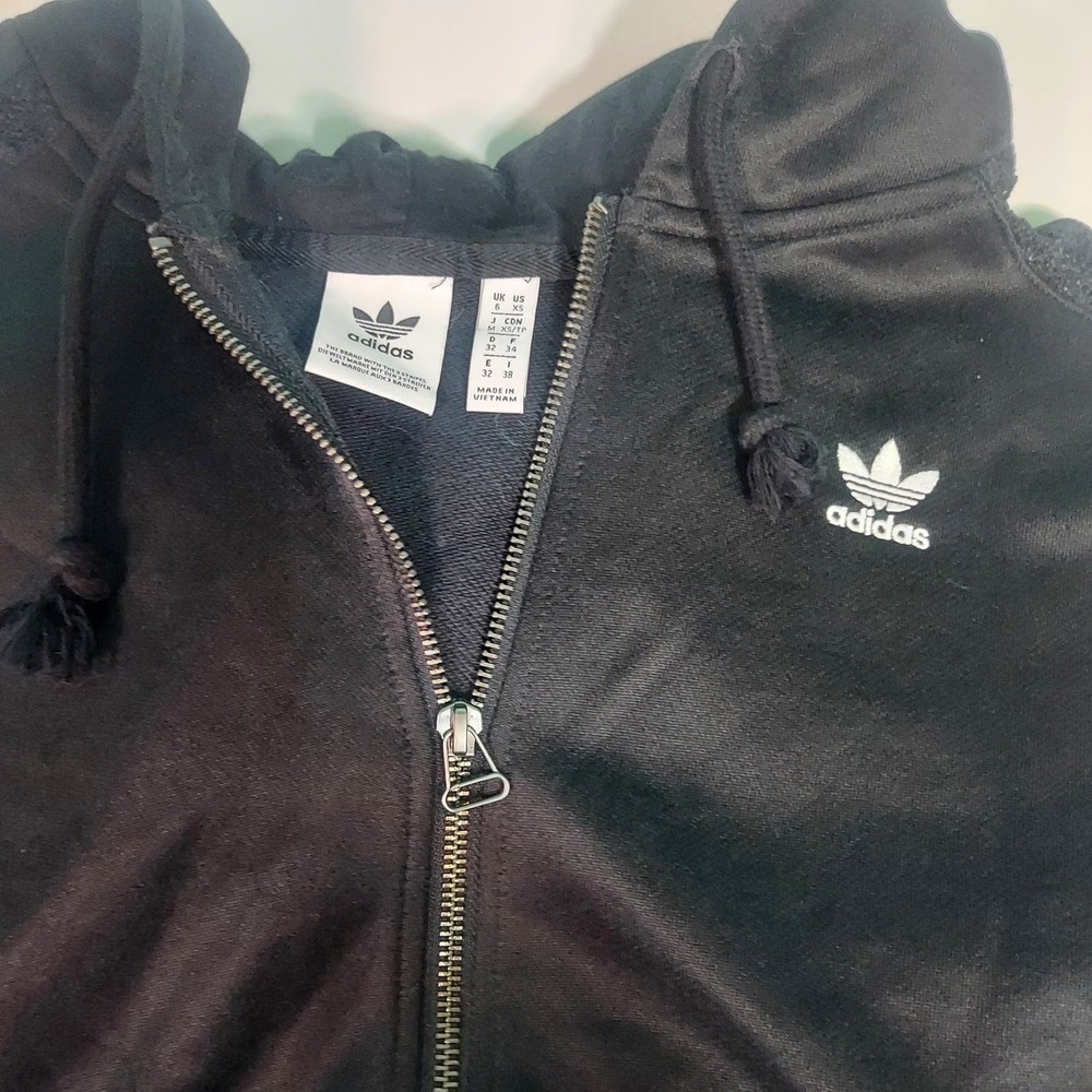 adidas Black Zip-Up Hoodie